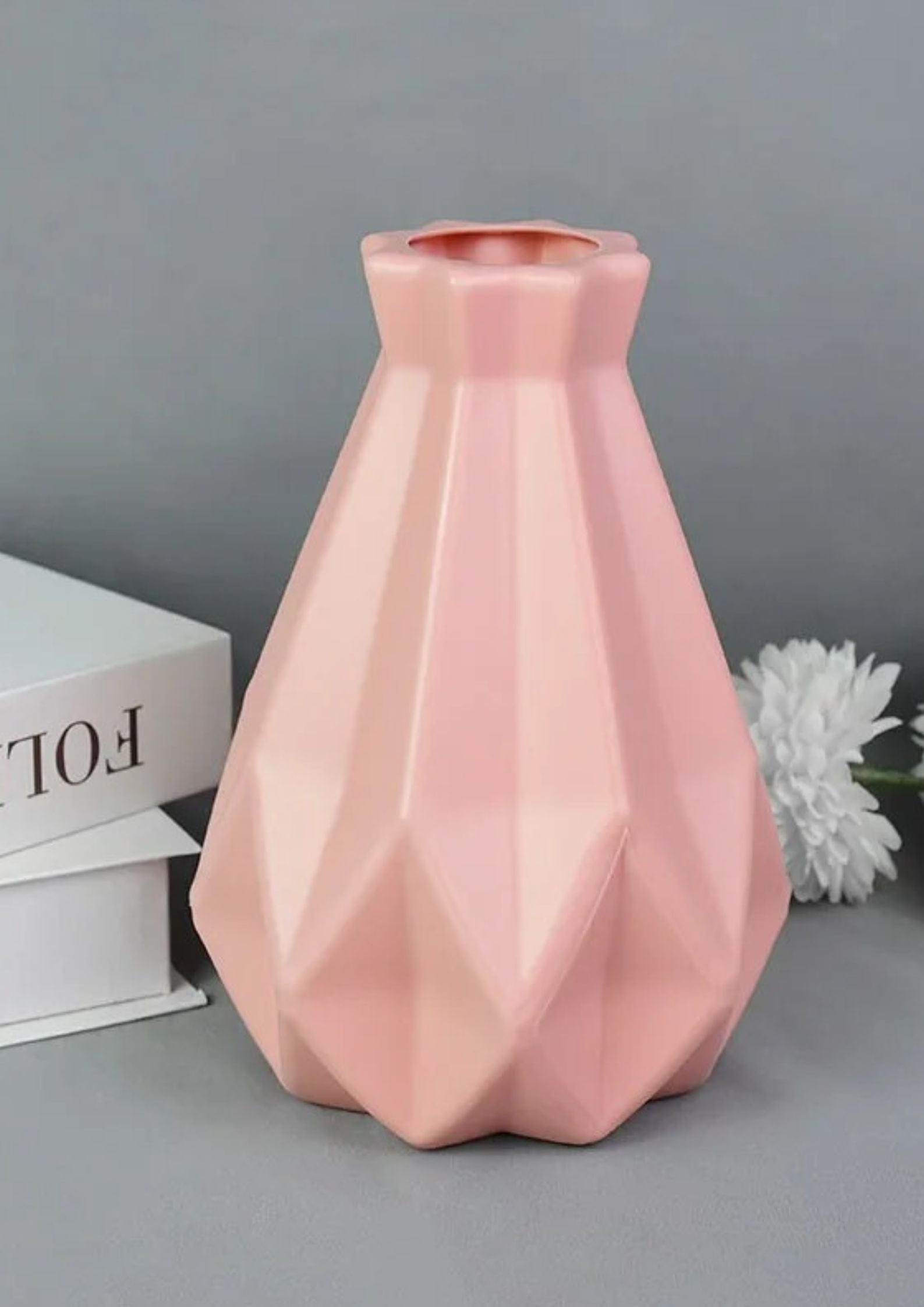 Le Monde du Vase Vase en Plastique Rose <br> Collection Luminova